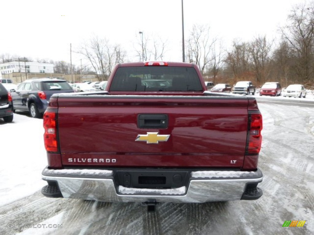 2014 Silverado 1500 LT Double Cab 4x4 - Deep Ruby Metallic / Jet Black photo #6