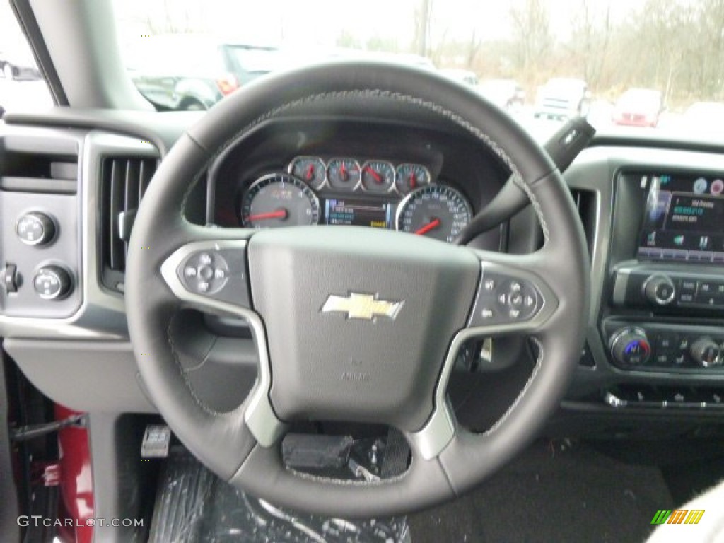 2014 Silverado 1500 LT Double Cab 4x4 - Deep Ruby Metallic / Jet Black photo #18