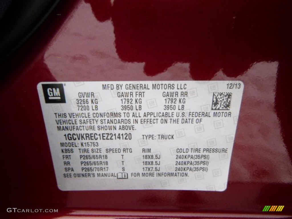 2014 Silverado 1500 LT Double Cab 4x4 - Deep Ruby Metallic / Jet Black photo #20