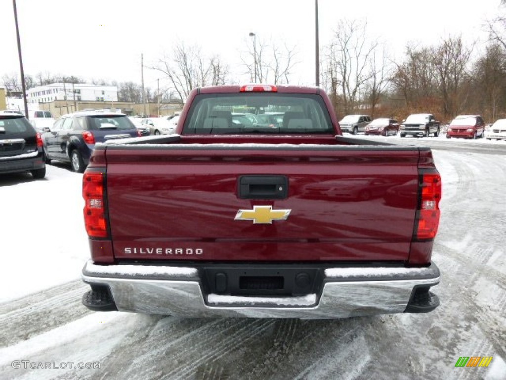 2014 Silverado 1500 WT Double Cab 4x4 - Deep Ruby Metallic / Jet Black/Dark Ash photo #6