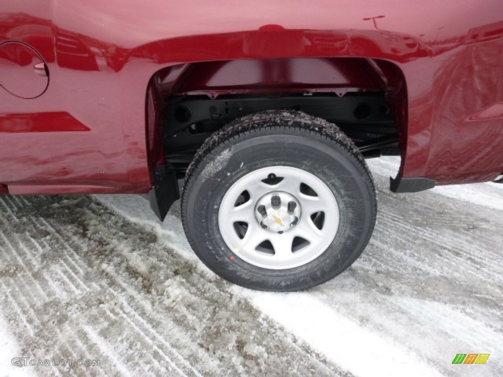 2014 Silverado 1500 WT Double Cab 4x4 - Deep Ruby Metallic / Jet Black/Dark Ash photo #9