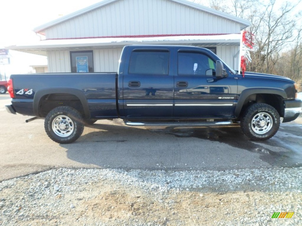 2007 Silverado 2500HD Classic LT Crew Cab 4x4 - Dark Blue Metallic / Dark Charcoal photo #2