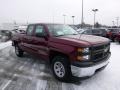2014 Deep Ruby Metallic Chevrolet Silverado 1500 WT Double Cab 4x4  photo #3