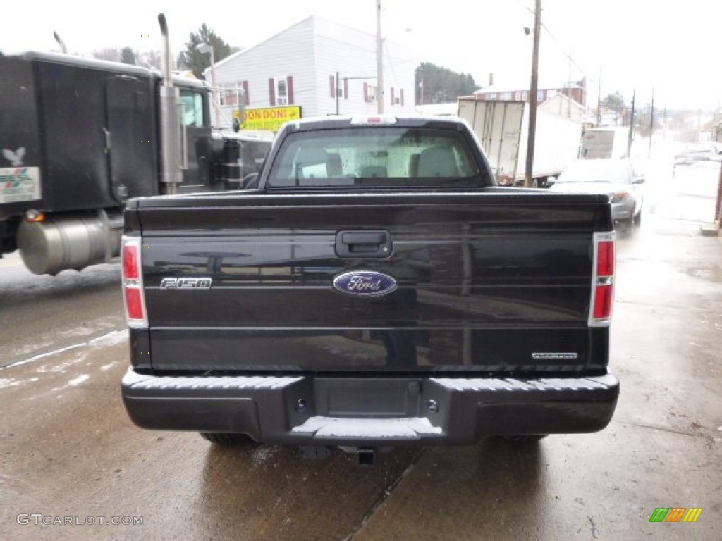 2014 F150 STX SuperCab 4x4 - Tuxedo Black / Steel Grey photo #5
