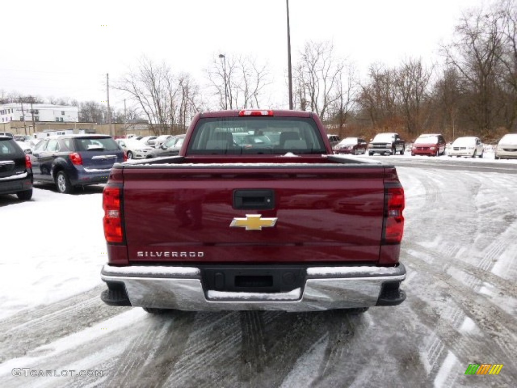2014 Silverado 1500 WT Double Cab 4x4 - Deep Ruby Metallic / Jet Black/Dark Ash photo #6