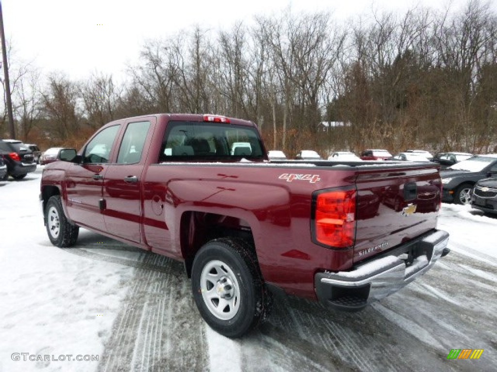 2014 Silverado 1500 WT Double Cab 4x4 - Deep Ruby Metallic / Jet Black/Dark Ash photo #7