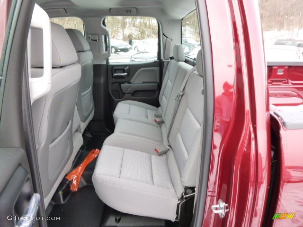2014 Silverado 1500 WT Double Cab 4x4 - Deep Ruby Metallic / Jet Black/Dark Ash photo #12