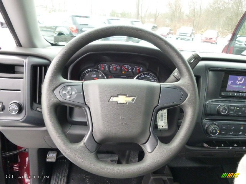 2014 Silverado 1500 WT Double Cab 4x4 - Deep Ruby Metallic / Jet Black/Dark Ash photo #17