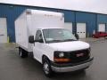 Front 3/4 View of 2014 Savana Cutaway 3500 Commercial Moving Truck