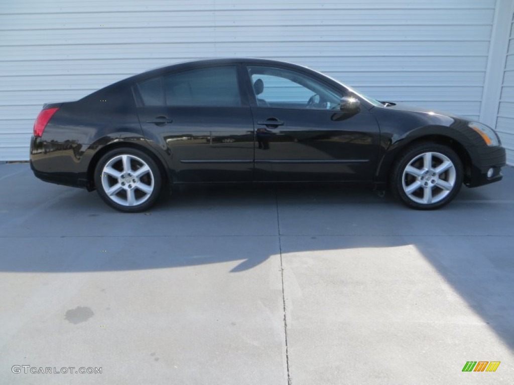 2005 Maxima 3.5 SE - Onyx Black / Black photo #3