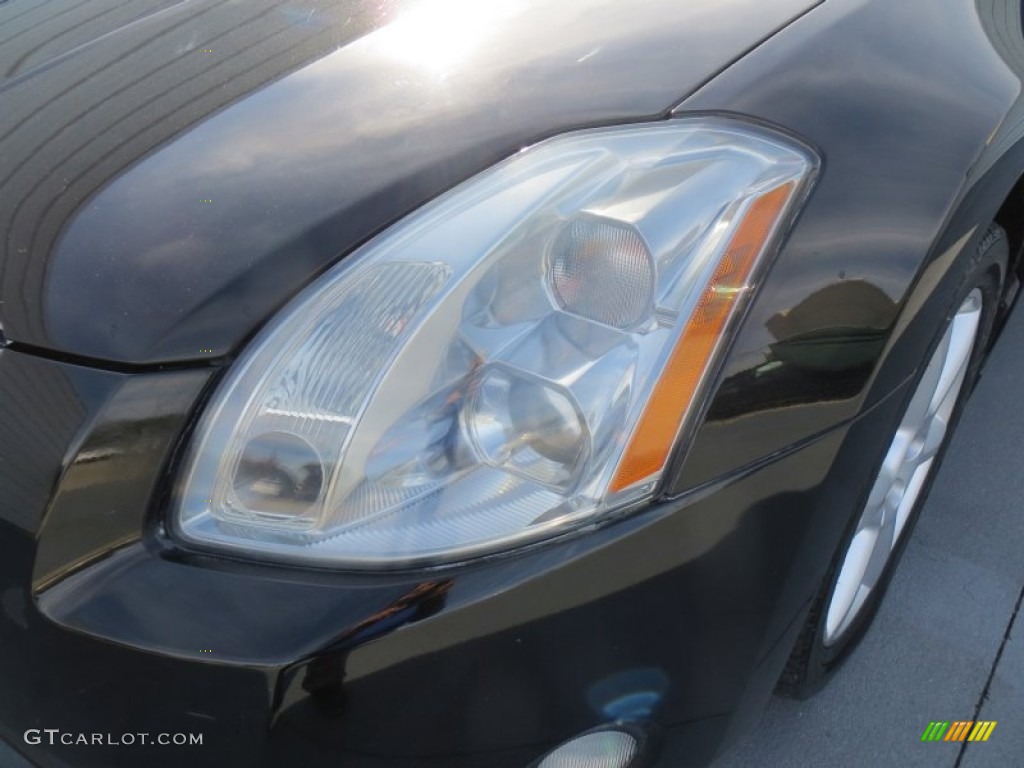 2005 Maxima 3.5 SE - Onyx Black / Black photo #9