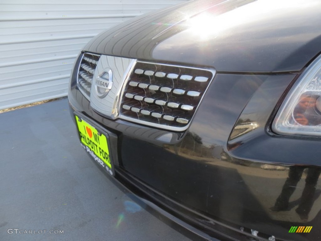 2005 Maxima 3.5 SE - Onyx Black / Black photo #12