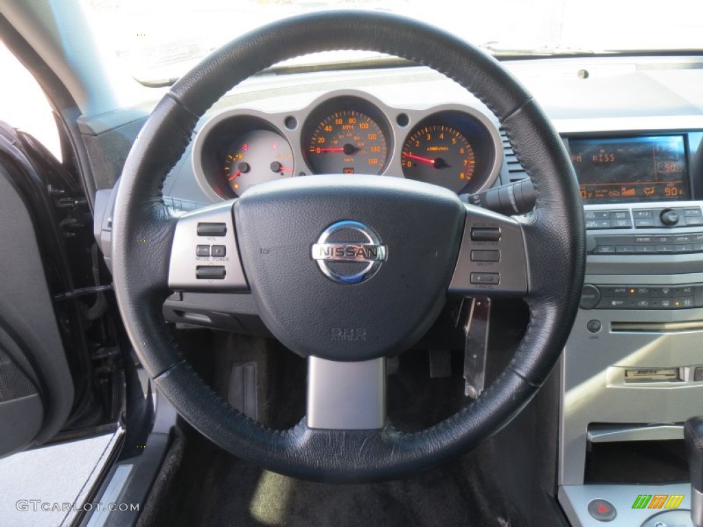 2005 Maxima 3.5 SE - Onyx Black / Black photo #47