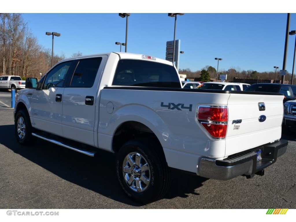 2014 F150 XLT SuperCrew 4x4 - Oxford White / Steel Grey photo #27