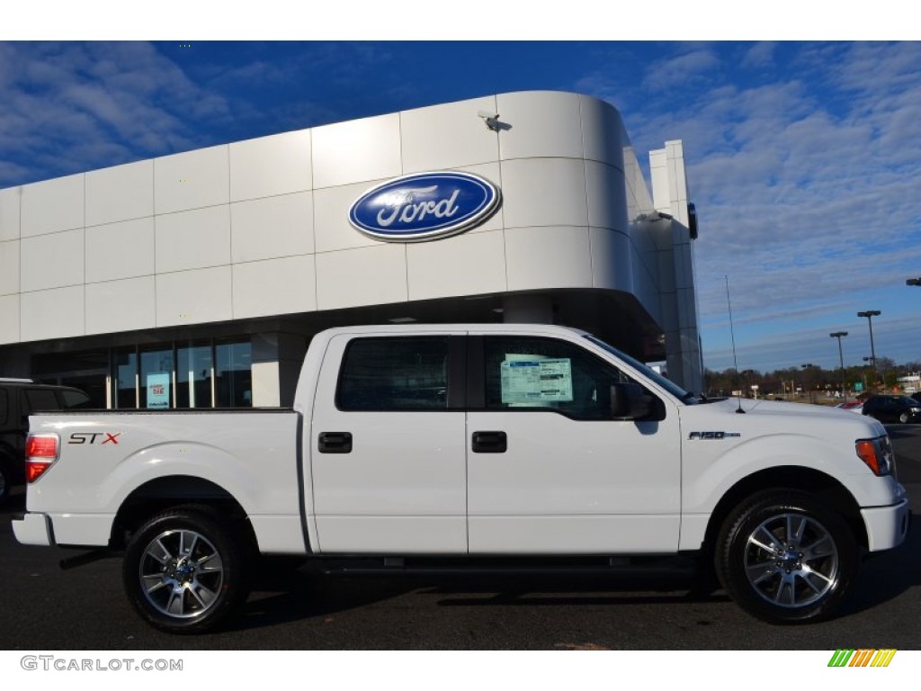 2014 F150 STX SuperCrew - Oxford White / Black photo #2