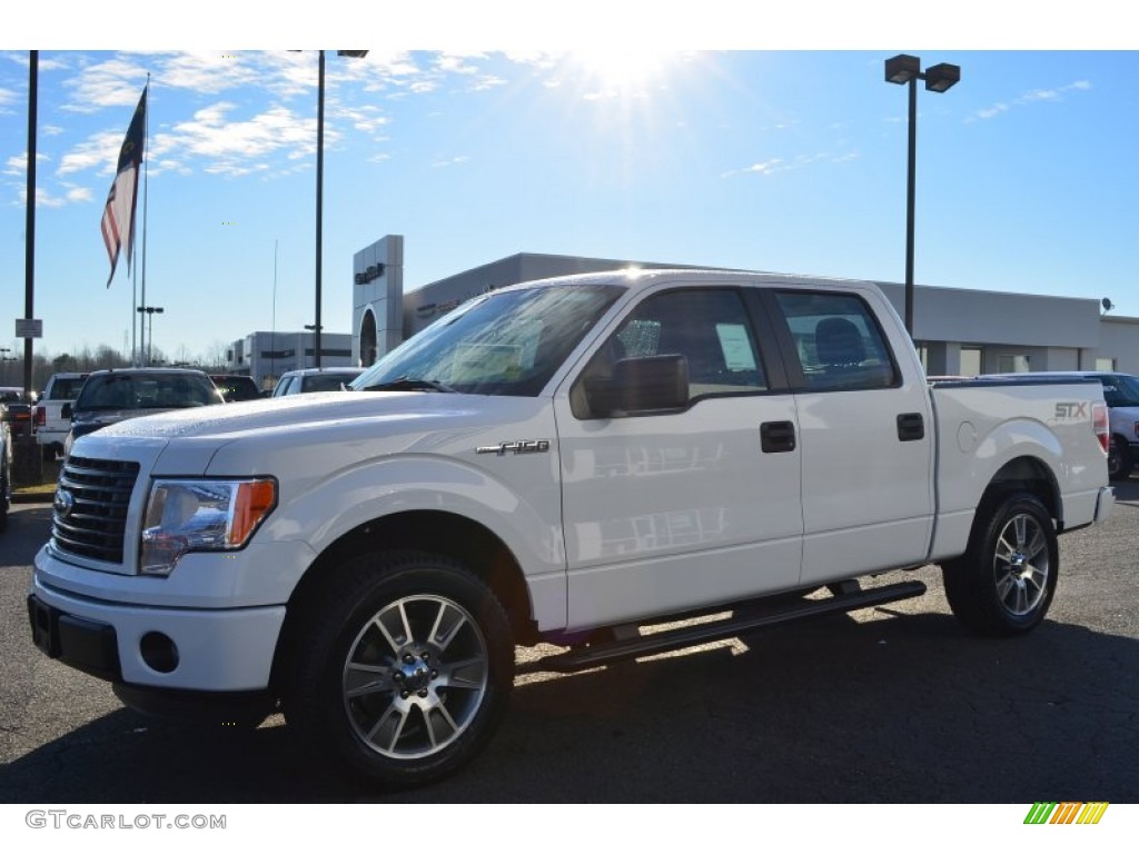 2014 F150 STX SuperCrew - Oxford White / Black photo #3