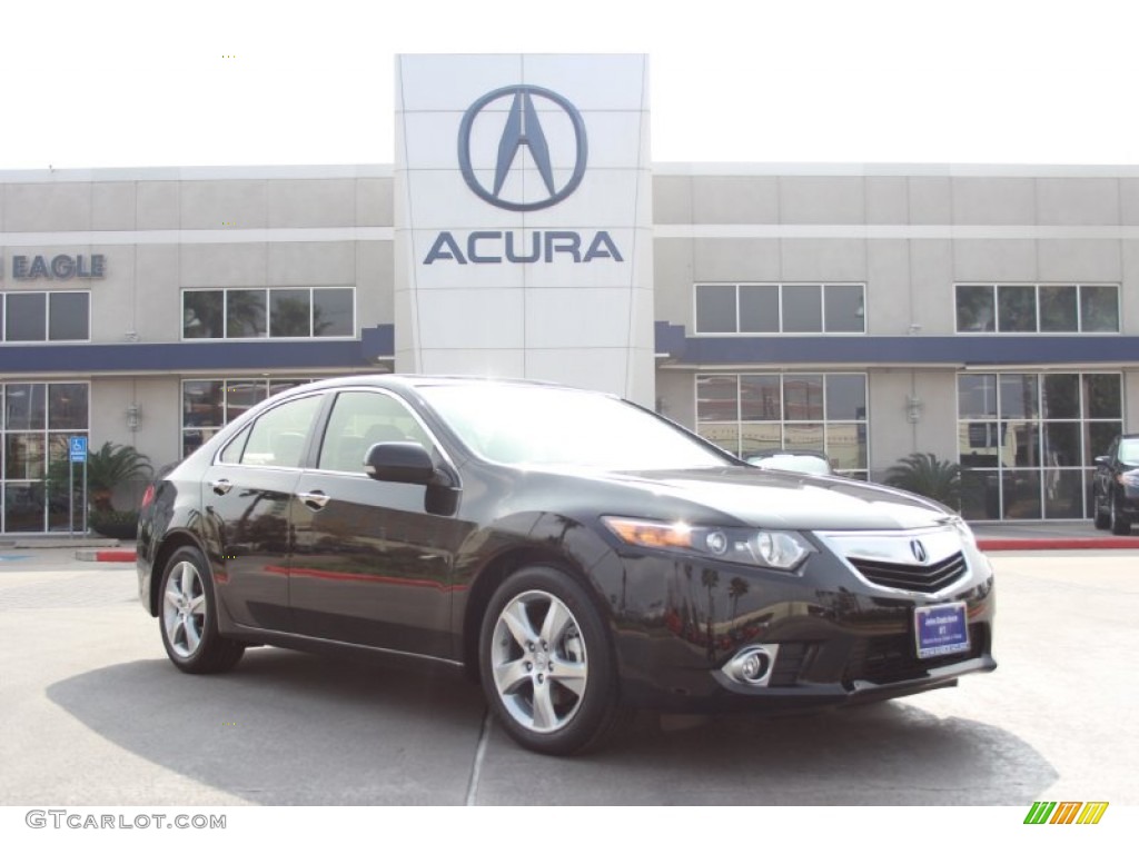 2014 TSX Sedan - Crystal Black Pearl / Ebony photo #1