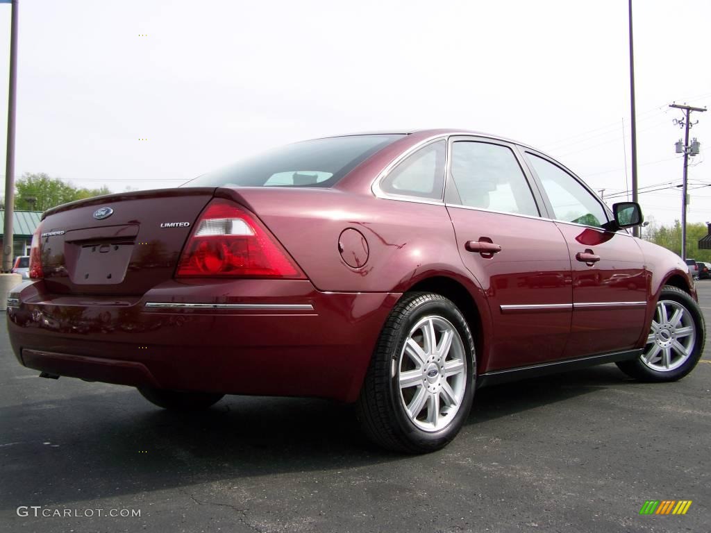 2006 Five Hundred Limited - Merlot Metallic / Pebble Beige photo #7