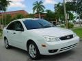 2006 Cloud 9 White Ford Focus ZX4 SES Sedan  photo #1