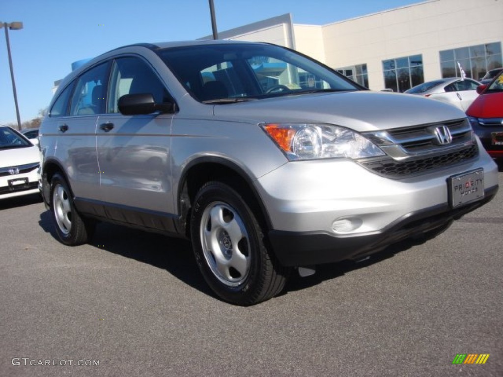 2010 CR-V LX - Alabaster Silver Metallic / Gray photo #9