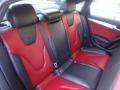 Black/Magma Red Rear Seat Photo for 2012 Audi S4 #88913811