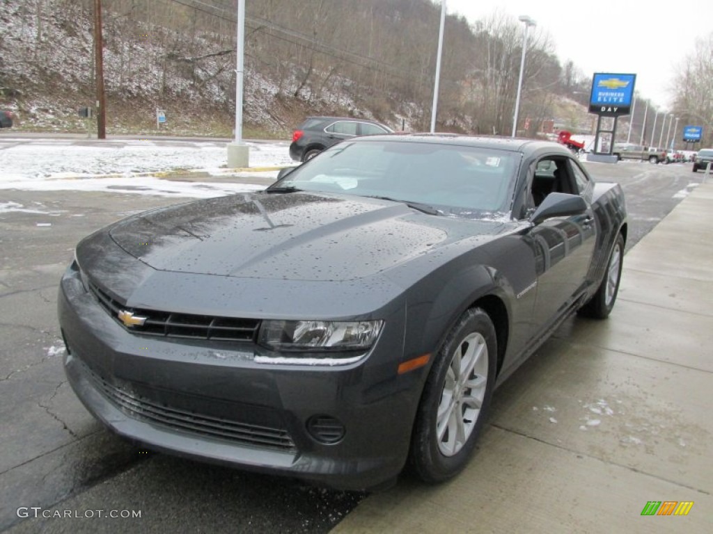 2014 Camaro LS Coupe - Ashen Gray Metallic / Black photo #7