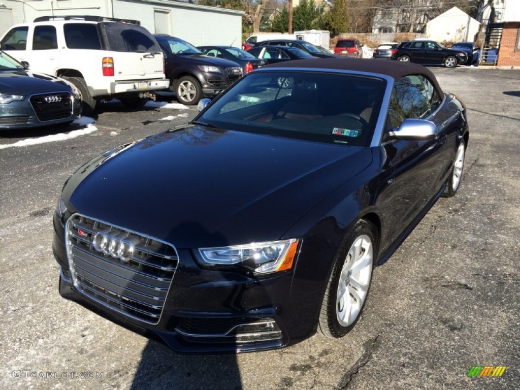 2013 S5 3.0 TFSI quattro Convertible - Moonlight Blue Metallic / Chestnut Brown photo #1