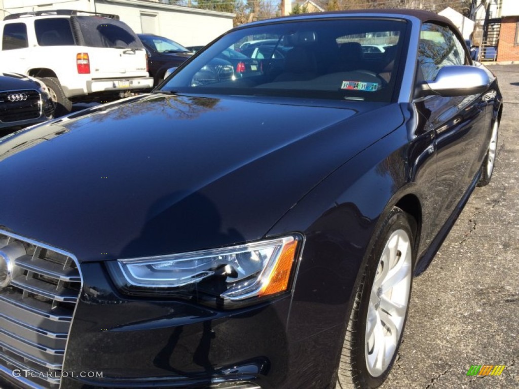2013 S5 3.0 TFSI quattro Convertible - Moonlight Blue Metallic / Chestnut Brown photo #3