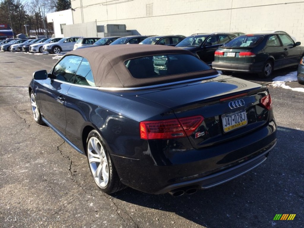 2013 S5 3.0 TFSI quattro Convertible - Moonlight Blue Metallic / Chestnut Brown photo #5