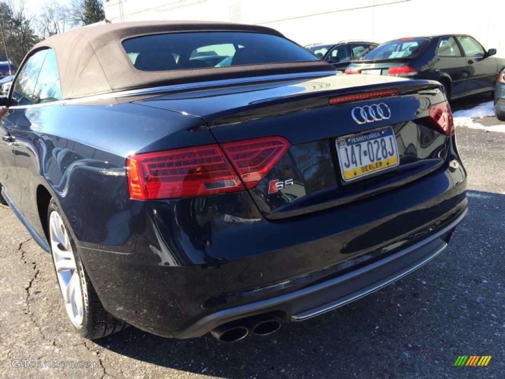 2013 S5 3.0 TFSI quattro Convertible - Moonlight Blue Metallic / Chestnut Brown photo #6