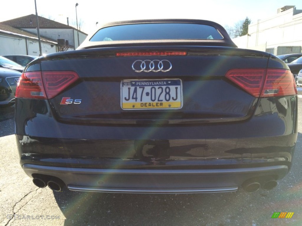 2013 S5 3.0 TFSI quattro Convertible - Moonlight Blue Metallic / Chestnut Brown photo #9