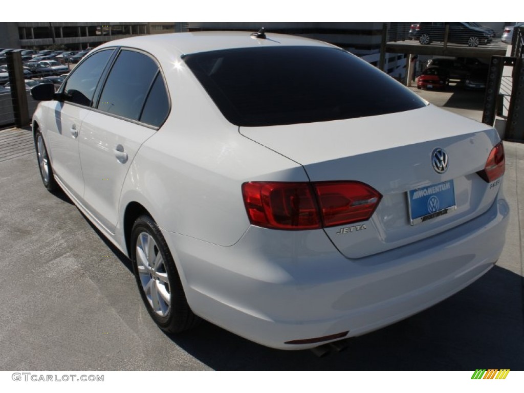 2012 Jetta SE Sedan - Candy White / Cornsilk Beige photo #7