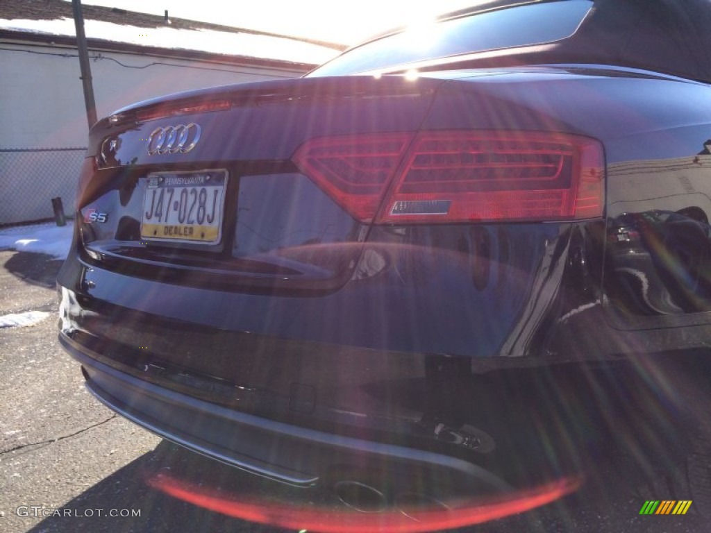 2013 S5 3.0 TFSI quattro Convertible - Moonlight Blue Metallic / Chestnut Brown photo #11