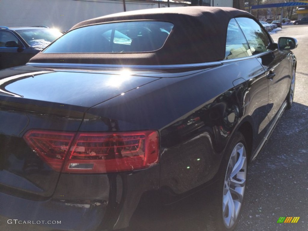 2013 S5 3.0 TFSI quattro Convertible - Moonlight Blue Metallic / Chestnut Brown photo #12