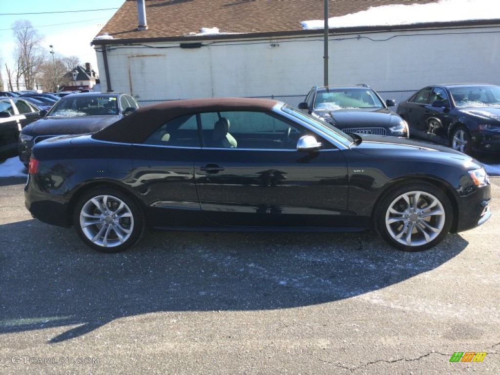 2013 S5 3.0 TFSI quattro Convertible - Moonlight Blue Metallic / Chestnut Brown photo #13