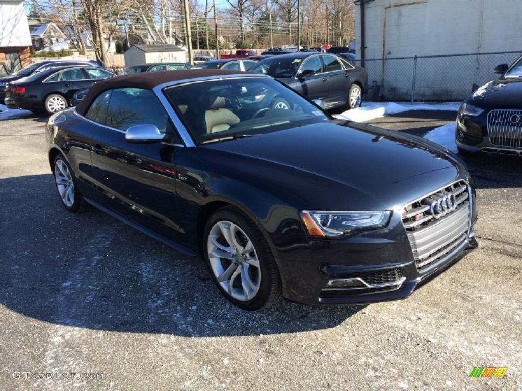 2013 S5 3.0 TFSI quattro Convertible - Moonlight Blue Metallic / Chestnut Brown photo #14