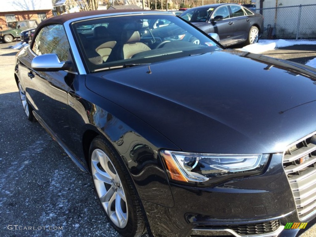 2013 S5 3.0 TFSI quattro Convertible - Moonlight Blue Metallic / Chestnut Brown photo #16