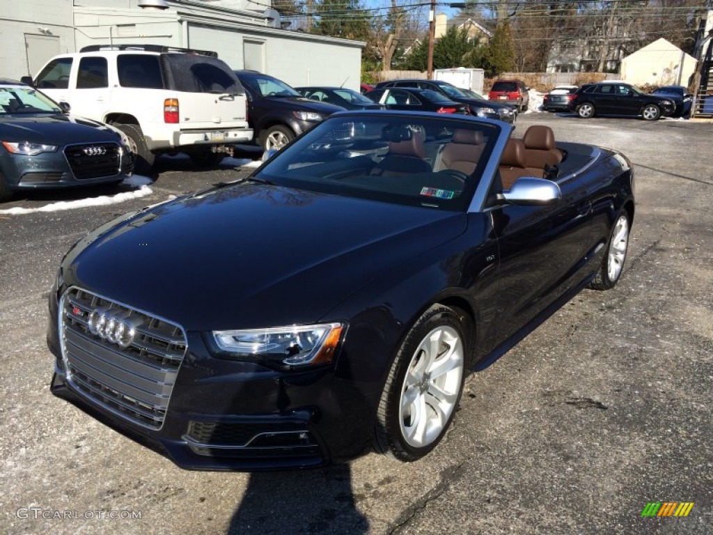 2013 S5 3.0 TFSI quattro Convertible - Moonlight Blue Metallic / Chestnut Brown photo #19