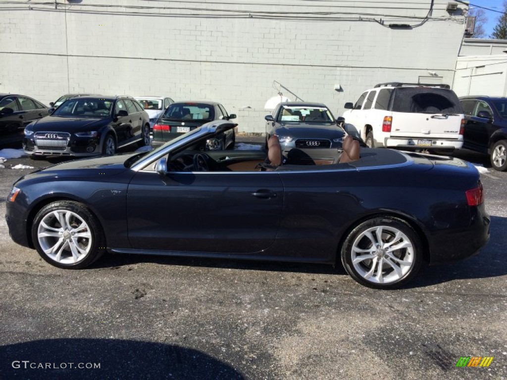 2013 S5 3.0 TFSI quattro Convertible - Moonlight Blue Metallic / Chestnut Brown photo #20