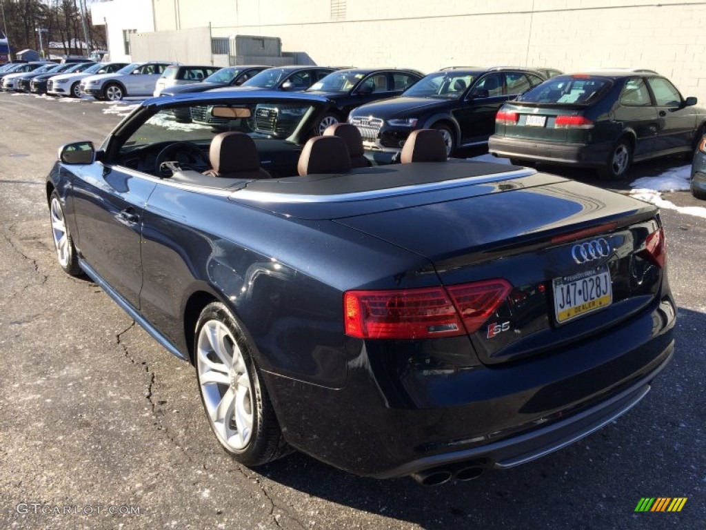 2013 S5 3.0 TFSI quattro Convertible - Moonlight Blue Metallic / Chestnut Brown photo #21