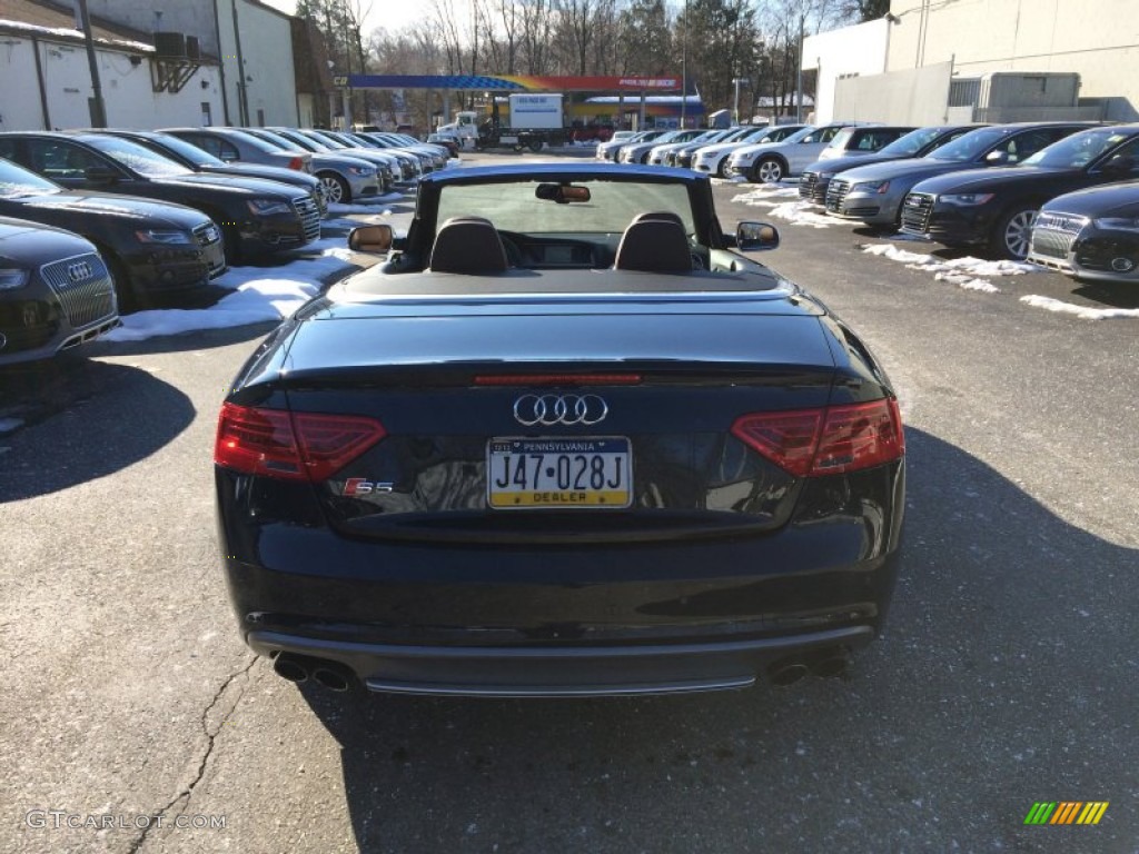 2013 S5 3.0 TFSI quattro Convertible - Moonlight Blue Metallic / Chestnut Brown photo #22