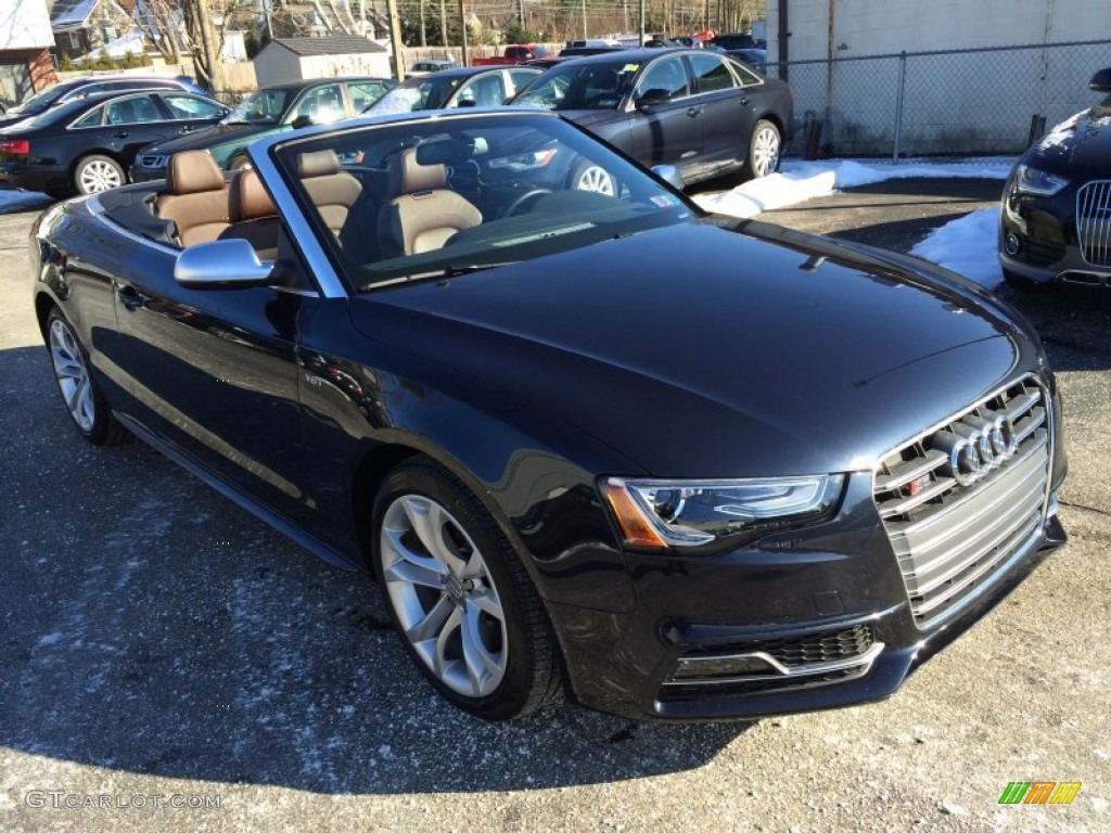 2013 S5 3.0 TFSI quattro Convertible - Moonlight Blue Metallic / Chestnut Brown photo #25