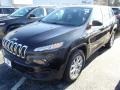 2014 Brilliant Black Crystal Pearl Jeep Cherokee Sport 4x4  photo #1