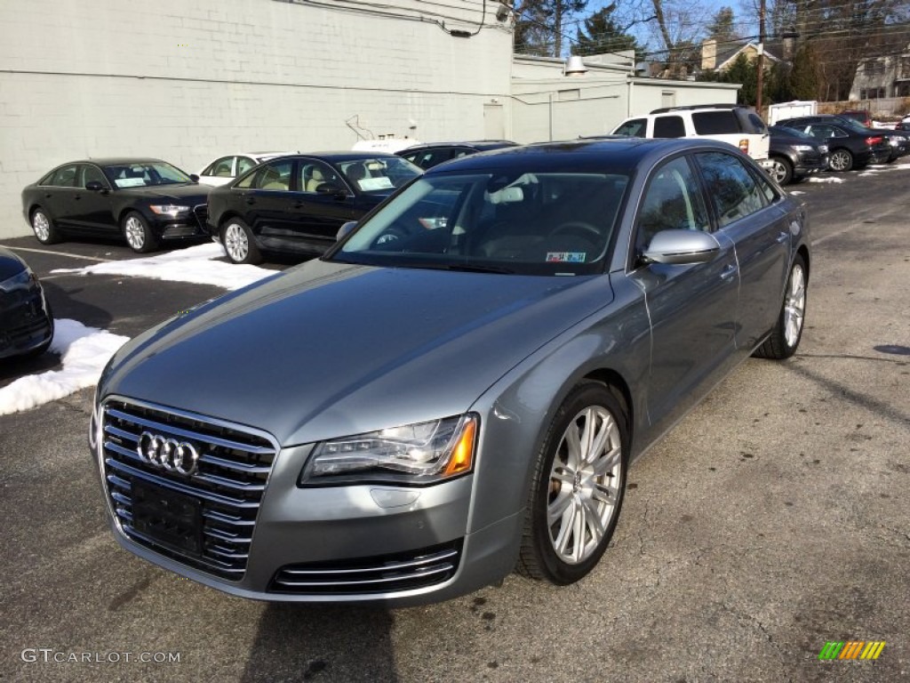 2013 A8 L 3.0T quattro - Quartz Gray Metallic / Black photo #1