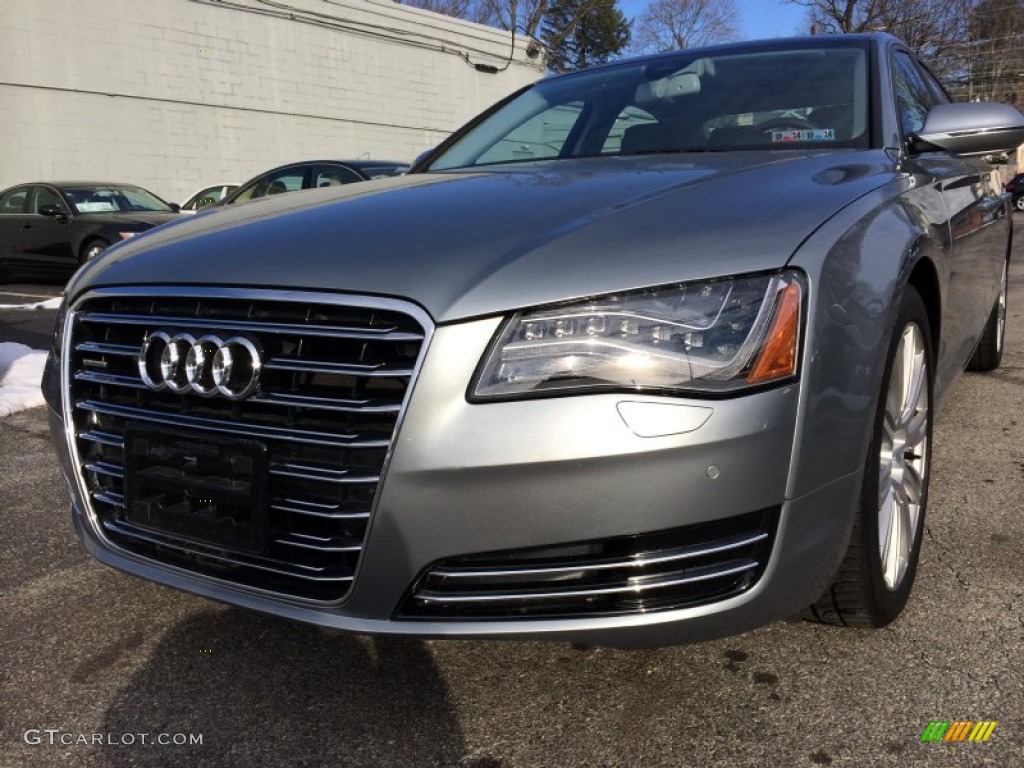 2013 A8 L 3.0T quattro - Quartz Gray Metallic / Black photo #2