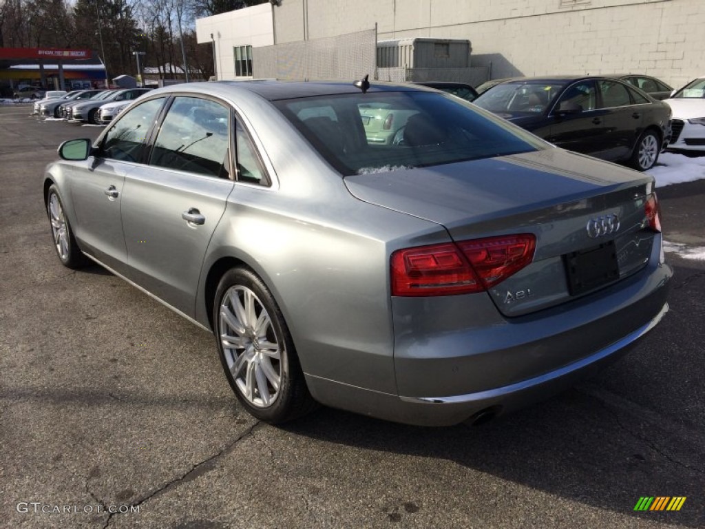 2013 A8 L 3.0T quattro - Quartz Gray Metallic / Black photo #5