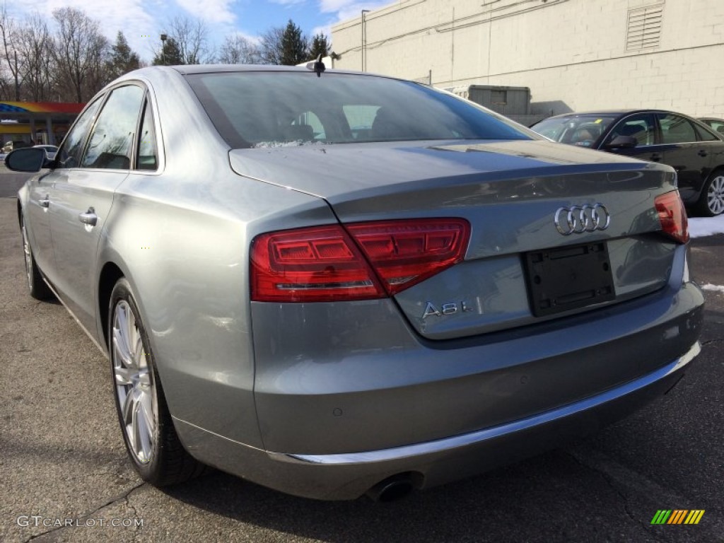 2013 A8 L 3.0T quattro - Quartz Gray Metallic / Black photo #6