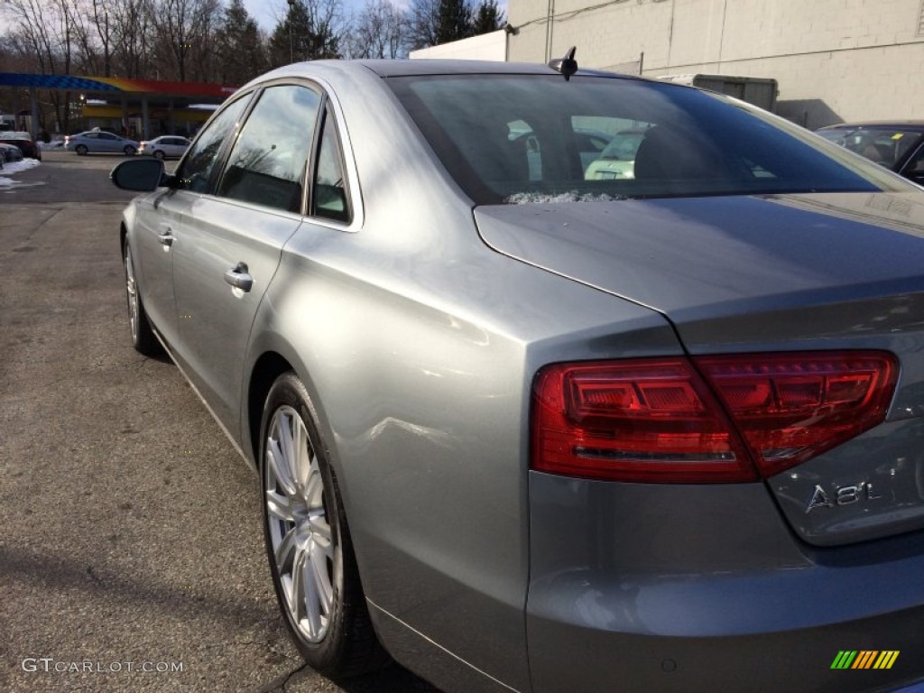 2013 A8 L 3.0T quattro - Quartz Gray Metallic / Black photo #7