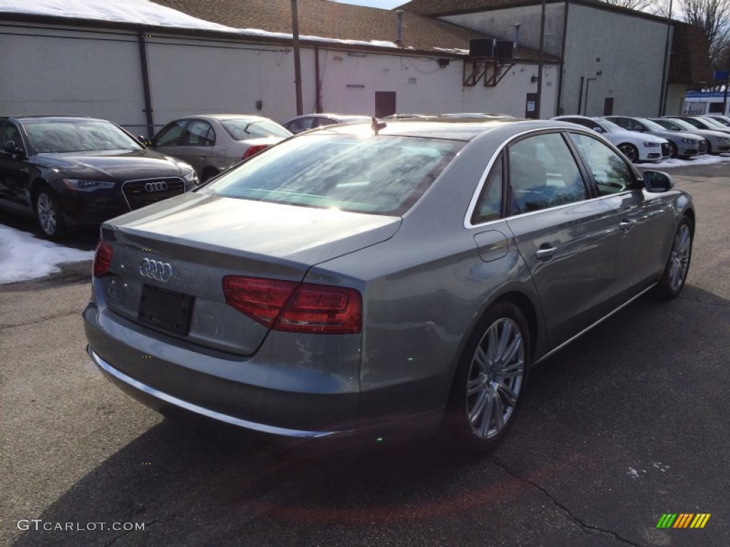 2013 A8 L 3.0T quattro - Quartz Gray Metallic / Black photo #10