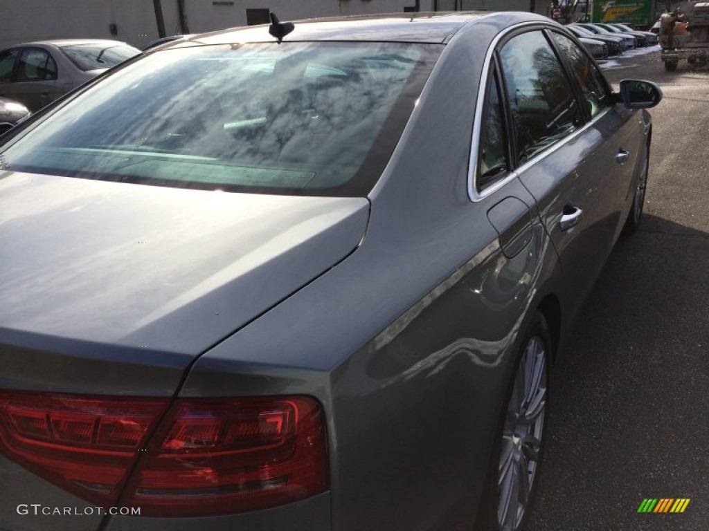 2013 A8 L 3.0T quattro - Quartz Gray Metallic / Black photo #12